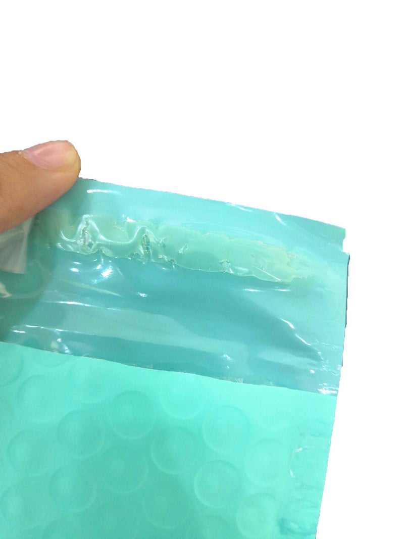 ProLine Packaging ProLine Extra Wide #0 6.5x10 inches Teal Poly Bubble Mailers Padded Envelopes Shipping Bags (10) - Image 4